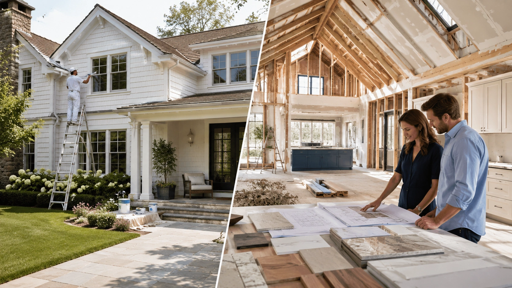 Home renovation vs home remodeling projects comparison